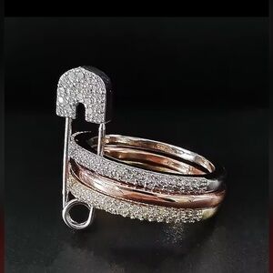 Gold and Silver Tone Stackable Rings